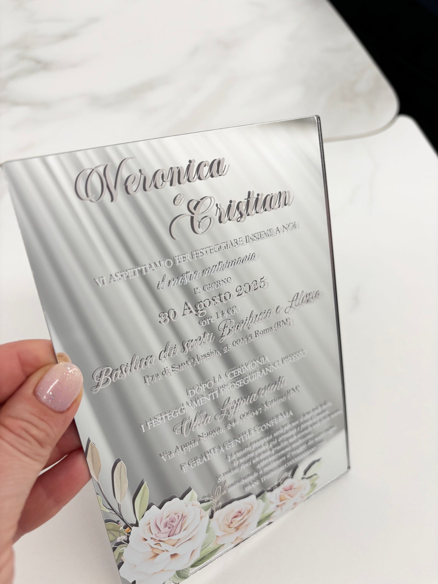 PLEXIGLASS SPECCHIO ARGENTO XL