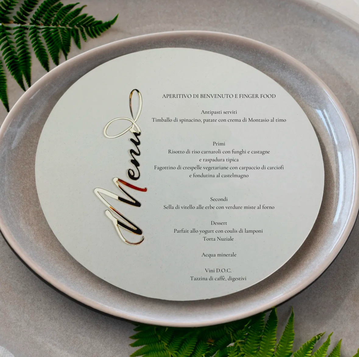 Menu Rotondo PLEXICARD