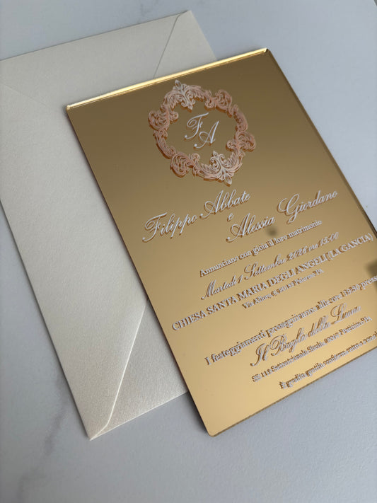 PLEXIGLASS SPECCHIO ORO