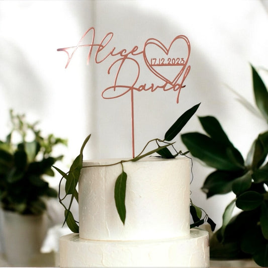 Cake Topper RoseGold