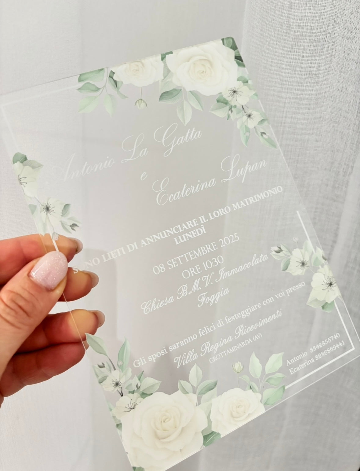 Plexiglass trasparente