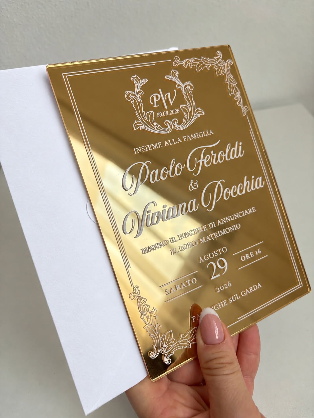 PLEXIGLASS SPECCHIO ORO
