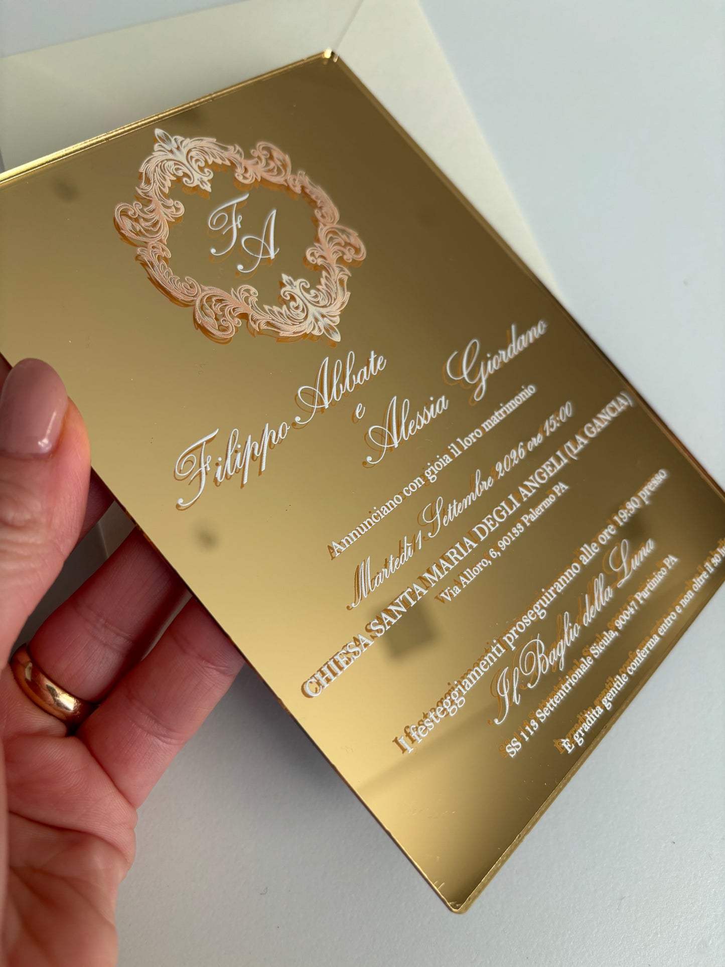 PLEXIGLASS SPECCHIO ORO