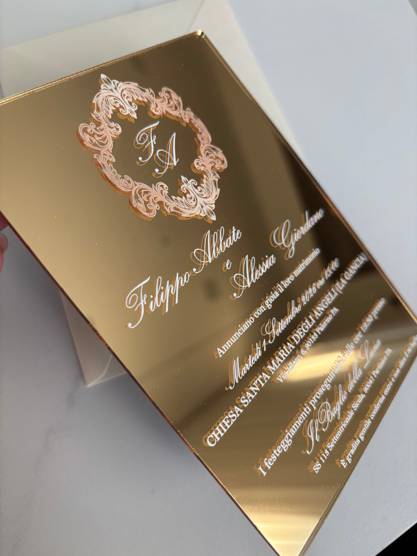 PLEXIGLASS SPECCHIO ORO