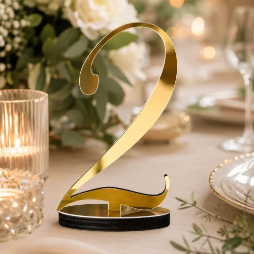 SEGNATAVOLO NUMERO PLEXIGLASS ORO